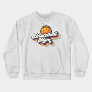 Retro Basketball Mom Mother's Day Crewneck Sweatshirt